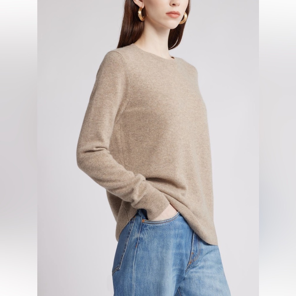 NORDSTROM 100% Cashmere Crewneck Sweater NWT - Picture 3 of 11